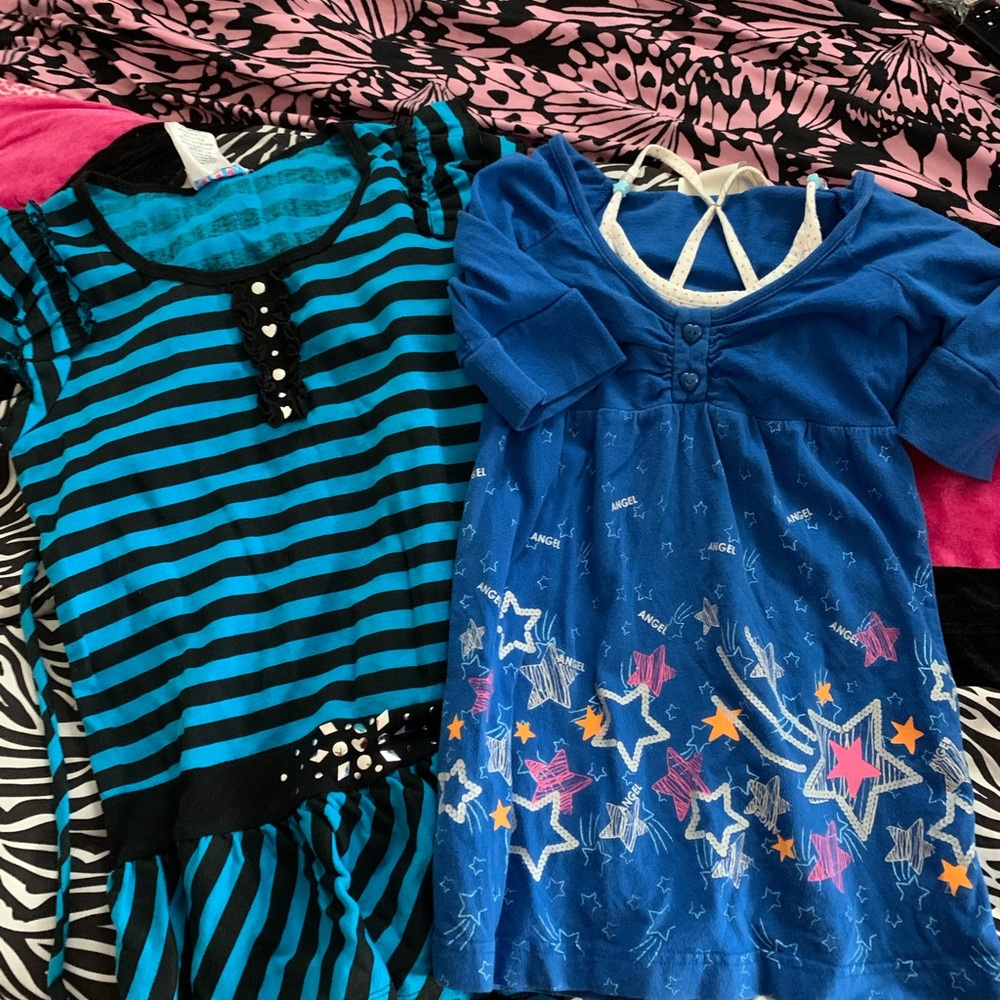 Striped and Star Patterned tops scene y2k